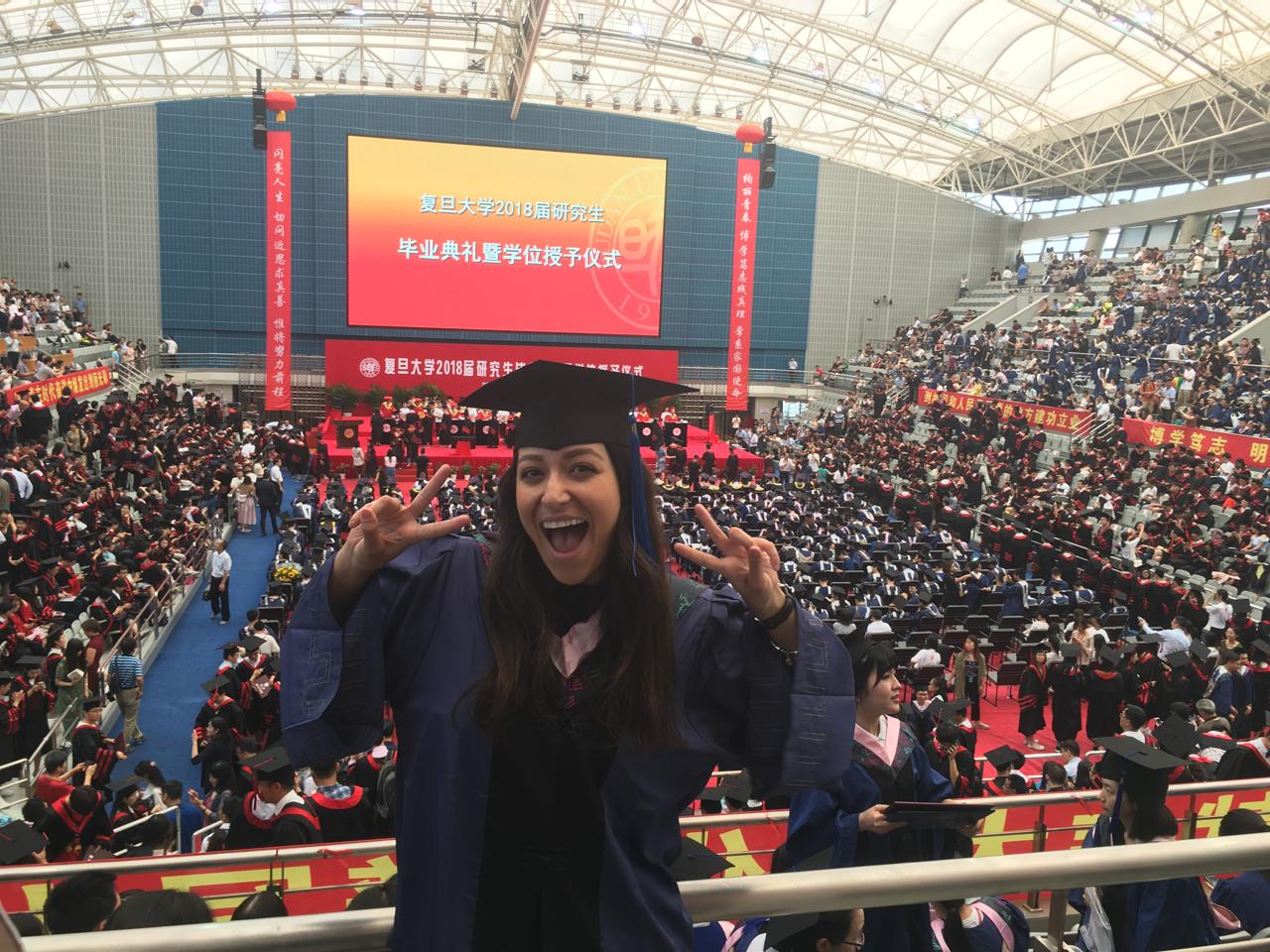 Formatura na Fudan University, Shanghai